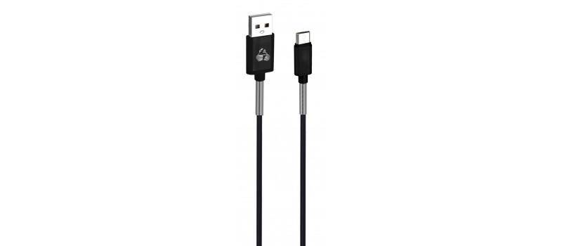 POWERTECH Καλώδιο USB σε Micro USB flex alu PTR-0017, copper, 1m, μαύρο