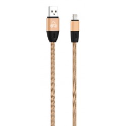 POWERTECH Καλώδιο USB σε Lightning eco flat PTR-0035 copper, 1m, χρυσό