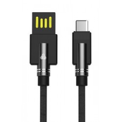 POWERTECH Καλώδιο USB σε Type-C dual ele PTR-0064 copper, 1m, μαύρο