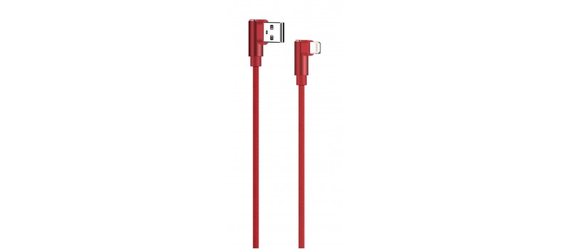 POWERTECH Καλώδιο USB σε Lightning game 90 PTR-0077 copper, 1m, κόκκινο