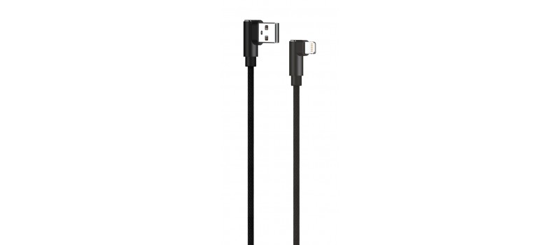 POWERTECH Καλώδιο USB σε Lightning game 90 PTR-0078 copper, 1m, μαύρο