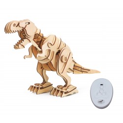 ROKR Ξύλινο 3D πάζλ δεινόσαυρος T-Rex RBT-D200, με κίνηση & ήχο, 102τμχ