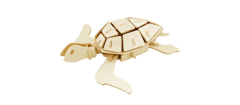 ROWOOD Ξύλινο 3D πάζλ θαλάσσια χελώνα JP295, 69τμχ