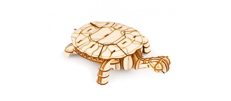 ROLIFE Ξύλινο 3D πάζλ χελώνα TG275, 63τμχ