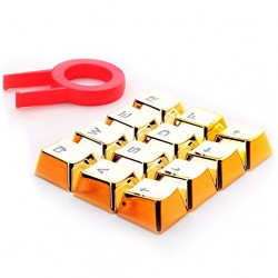 REDRAGON πλήκτρα για Cherry MX μηχανικό πληκτρολόγιο A103, 12τμχ, χρυσά