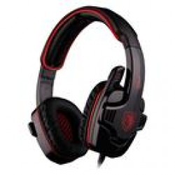 SADES Gaming Headset Gpower με 40mm πανίσχυρα ακουστικά, Red