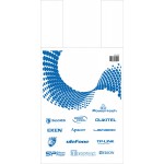 Σακούλα εμπορευμάτων τύπου φανελάκι 30 x 60, Νάυλον, Μπλε, 55mm, 20τμχ