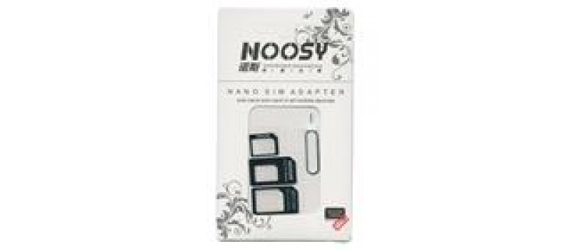NOOSY Nano SIM & Micro SIM Adapter Set, μαύρο