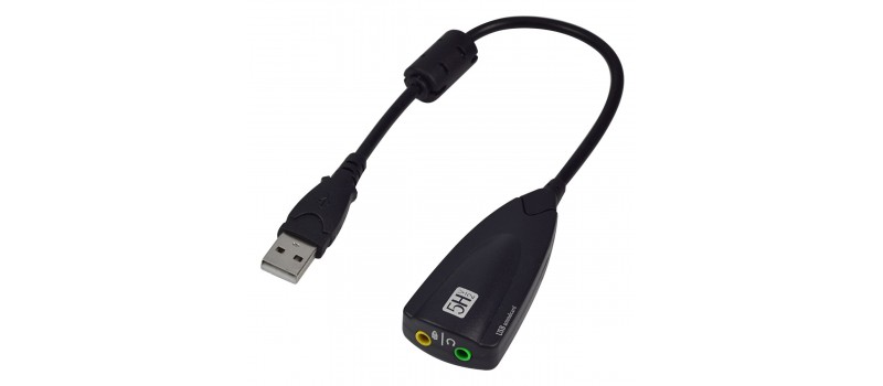POWERTECH USB κάρτα ήχου SLOT-021, 5Hv2, Virtual 7.1 channels