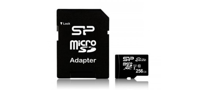 SILICON POWER Κάρτα Μνήμης Elite microSDXC UHS-1, 256GB, Class 10
