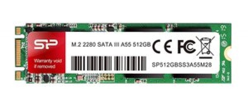 SILICON POWER SSD A55, 512GB, M.2 2280, SATA III, 560-530MB/s