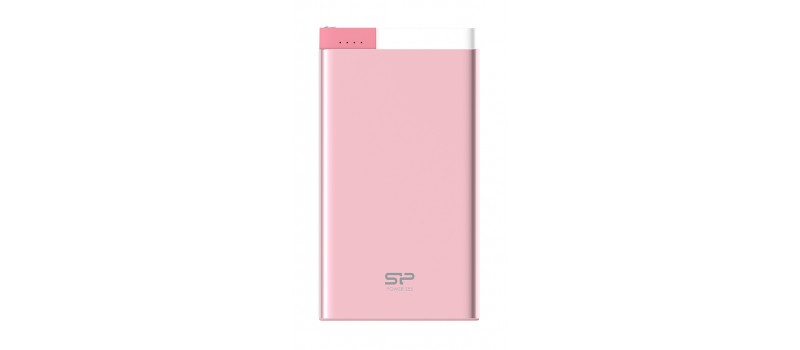 SILICON POWER Power Bank S55 5000mAh, USB, Micro/Lightning Input, Pink