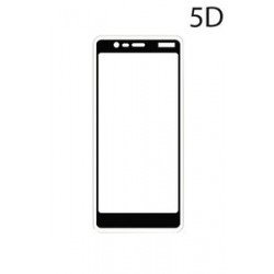 POWERTECH Tempered Glass 5D Full Glue για Nokia 5.1, Black