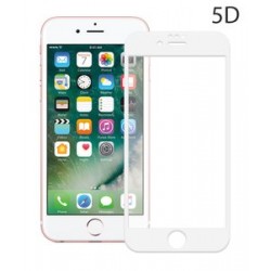 POWERTECH Tempered Glass 5D Full Glue για iPhone 8, White