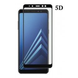 POWERTECH Tempered Glass 5D Full Glue για Samsung A8 2018, μαύρο