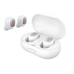 YISON bluetooth headset TWS-T1-WH true wireless, με θήκη φόρτισης, λευκό