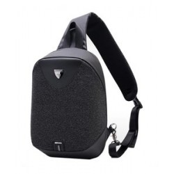 ARCTIC HUNTER τσάντα Crossbody XB0049-BK, αδιάβροχη, USB, μαύρη