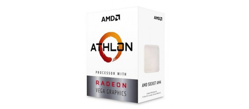 AMD CPU Athlon 200GE, 2 Cores, AM4, 1MB, Radeon RX Vega Graphics