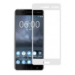 POWERTECH Tempered Glass 3D Full Face για Nokia 2, White